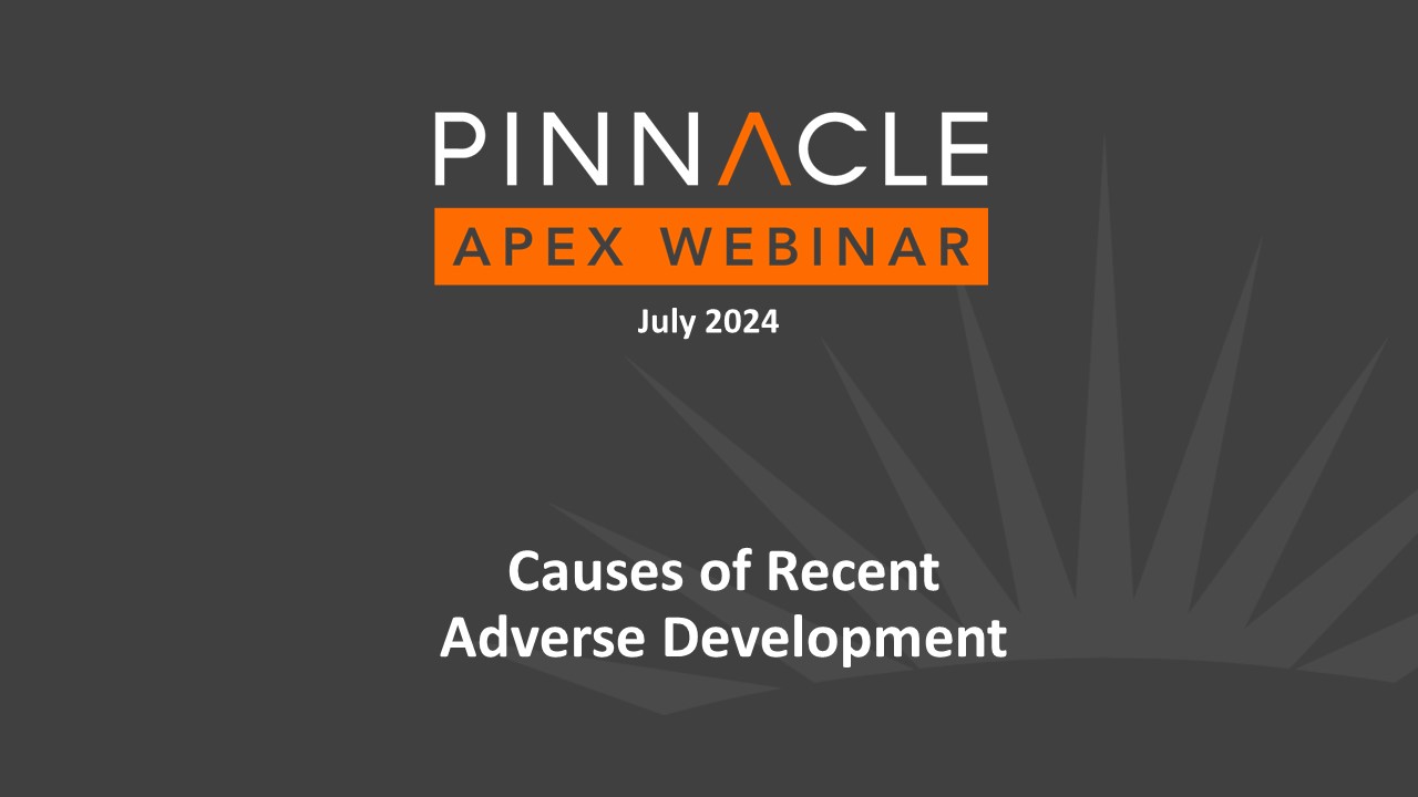 Title slide: Causes of Recent Adverse Development